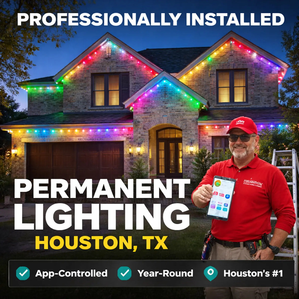 Permanent Lighting Contractor in Houston, Texas: Year-Round Beauty Wit ...