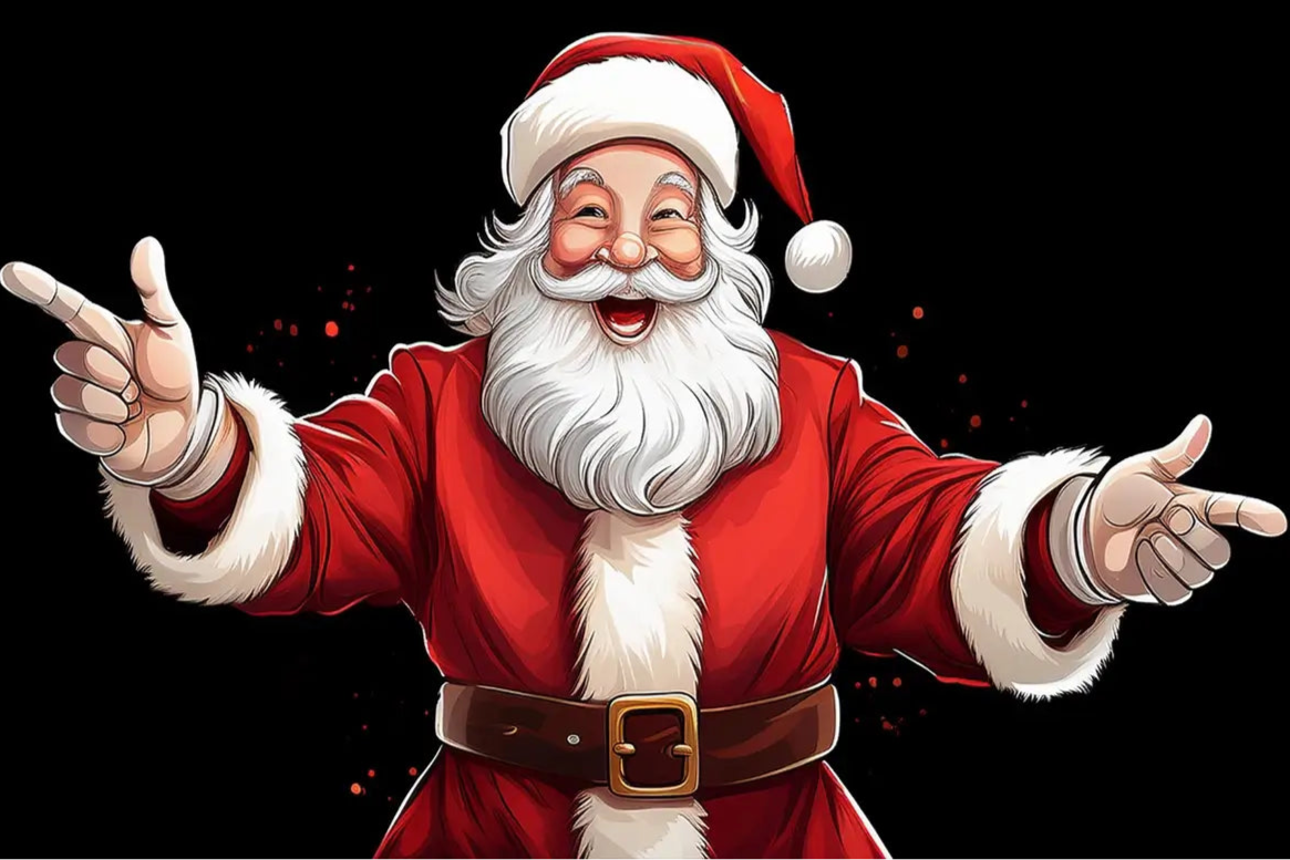 Santa Claus recommends Kingdom Christmas Lights for your Christmas light installation service needs.