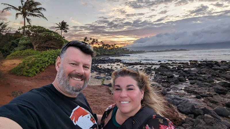 Ron Robey and Laura Robey in Hawaii