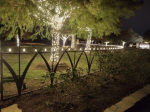 Lighting up commercial property with Holiday Lights near The Woodlands